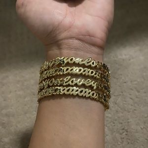 XOXO and Love You Bangle Bracelets